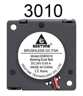 Вентилятор центробіжний (турбіна) 3010, 12 В, GDB3010, Dual Ball, GDSTime VNT.FNCN.3010.12.GDS фото