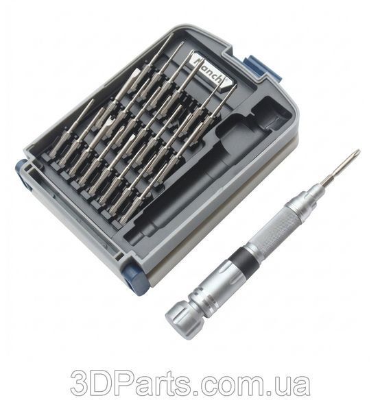 Набір викруток 22-в-1 NANCH Tools, 22 біти зі сплаву S2 у пластиковому кейсі  TLS.SCRWS.SCRWSET.PLSTBOX.NNCH.22IN1 фото