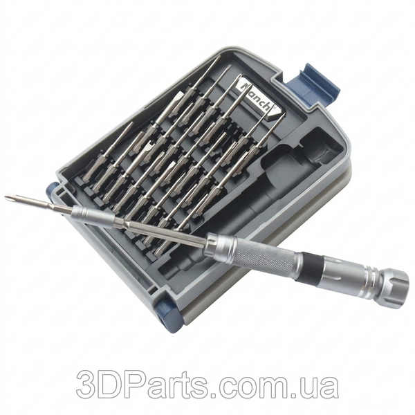 Набір викруток 22-в-1 NANCH Tools, 22 біти зі сплаву S2 у пластиковому кейсі  TLS.SCRWS.SCRWSET.PLSTBOX.NNCH.22IN1 фото
