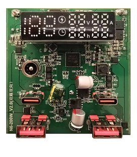 Комплект плат для побудови потужного повербанку N6-200W V2.0 (100W+100W+DC66W) + BMS 200W V1.1 для збірки 6S2P на 21700 EL.BLCKUT.N6.200W.V2.0.BMS.200W.V1.1 фото