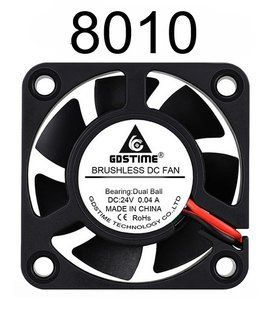 Вентилятор осьовий (кулер) 8010, 24 В, GDA8010, 3000RPM, Dual Ball, GDSTime VNT.FNAX.8010.24.3000.GDS фото
