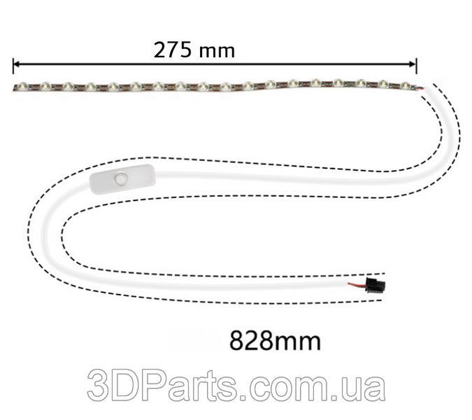 LED підсвітка для 3D принтера Bambu Lab A1 без регулятора яскравості EL.LEDCS.BMBLA1 фото