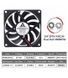 Вентилятор осьовий (кулер) 8010, 24 В, GDA8010, 3000RPM, Dual Ball, GDSTime VNT.FNAX.8010.24.3000.GDS фото 2