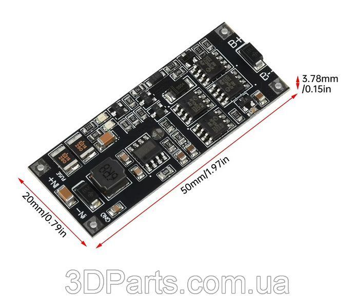 Модуль безперебійного джерела живлення 3S DC UPS Board DIY-2 (12,6 В, 50 Вт,  4 A) EL.BLCKUT.UPS50W.DC12.6V4A фото